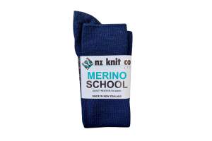 Girls-Navy-MERINO-socks